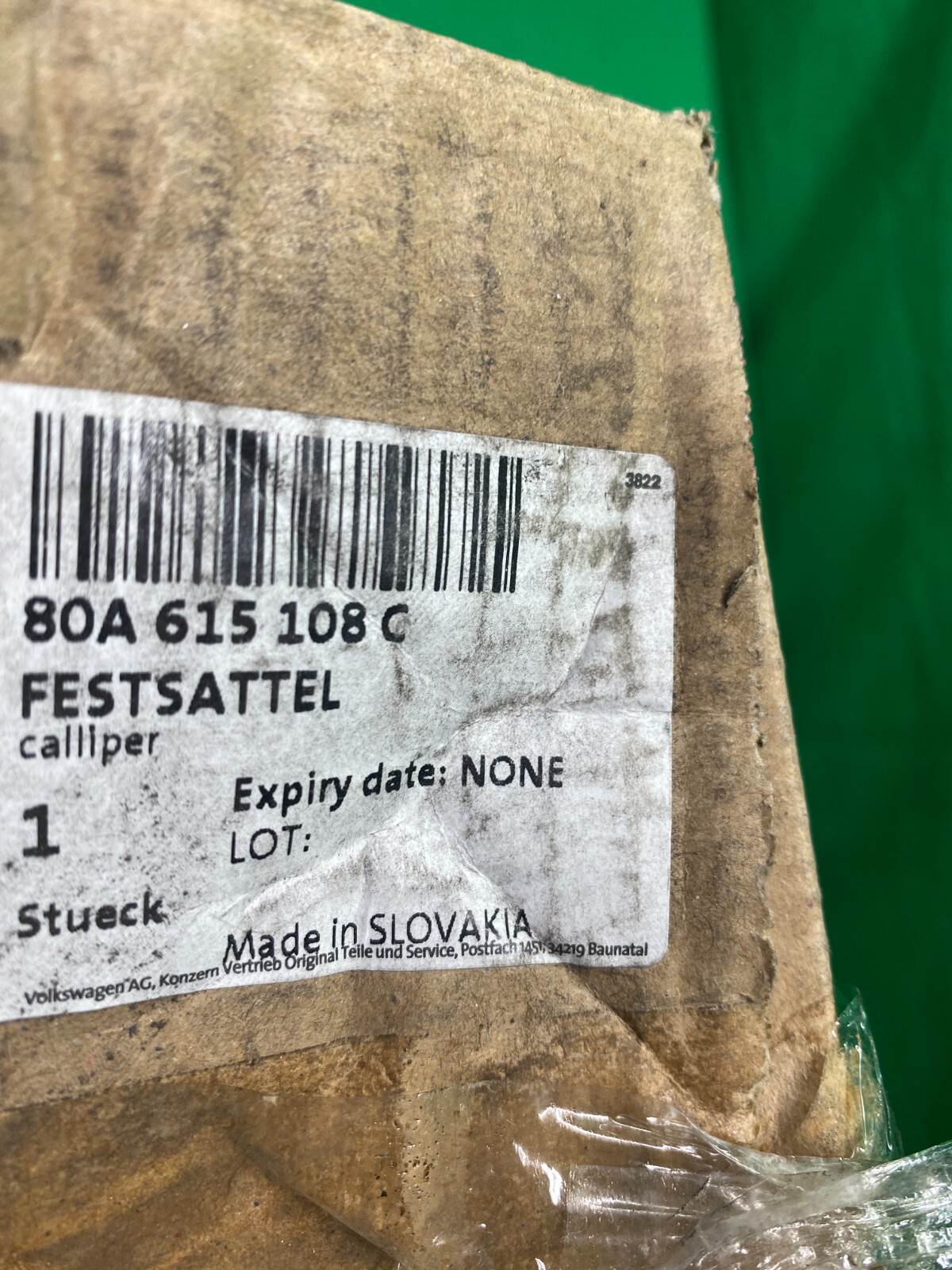 AUDI BREMSSATTEL ROT L+R 80A615107C 80A615108C 80A615105AT 80A615106AT ORIG NEU - Obrázek 6