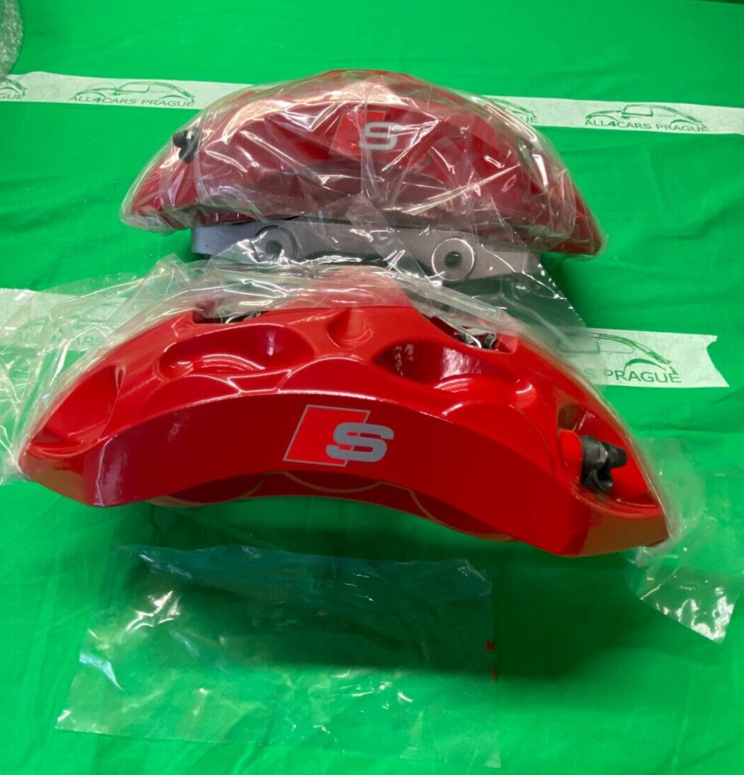 AUDI BREMSSATTEL ROT L+R 80A615107C 80A615108C 80A615105AT 80A615106AT ORIG NEU