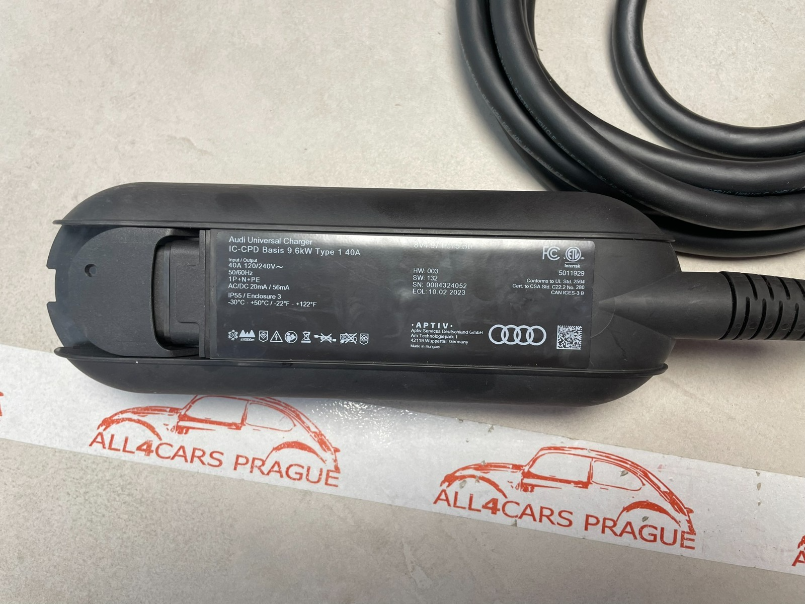 AUDI CHARGER MIT LADEKABEL FÜR AUDI ELEKTRO AUTOS 8V4971675BB 9.6 KW ORIG.AUDI ! - Obrázek 14