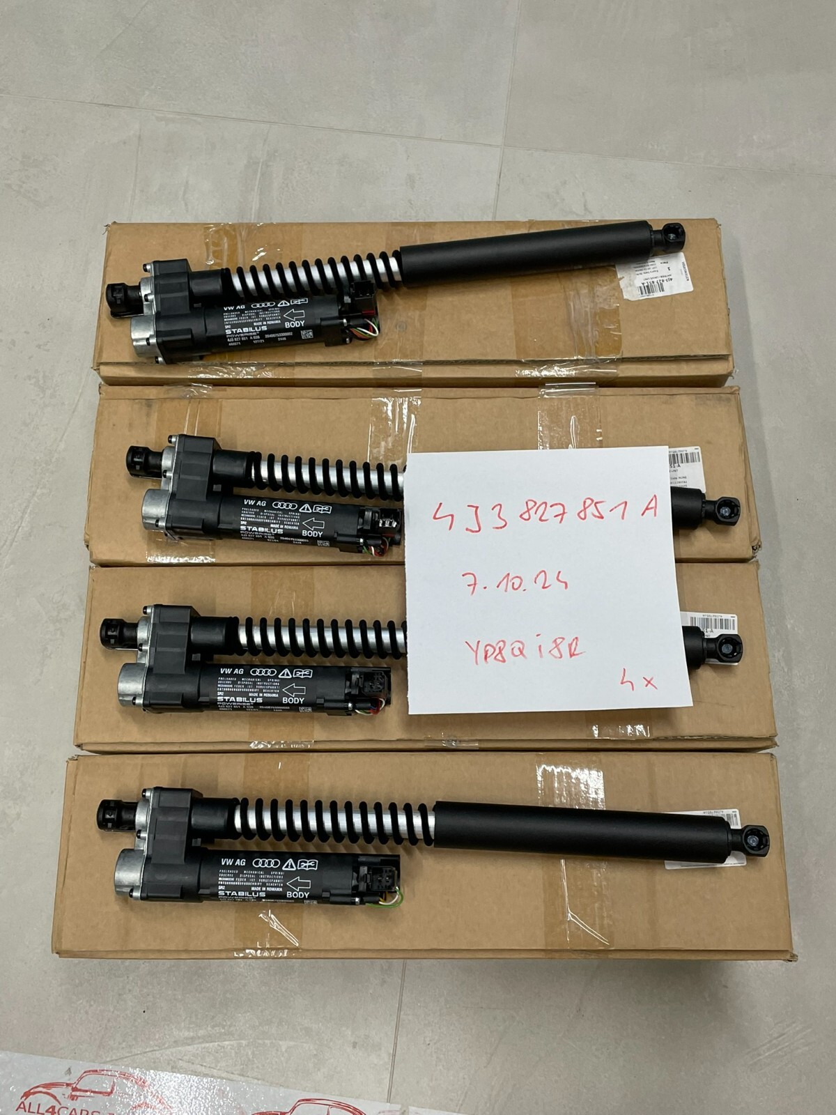 AUDI E-TRON GT EL. HECKKLAPPE GASDRUCKFEDER ANTRIEBSEINHEIT 4J3827851A ORIG.NEU! - Obrázek 13