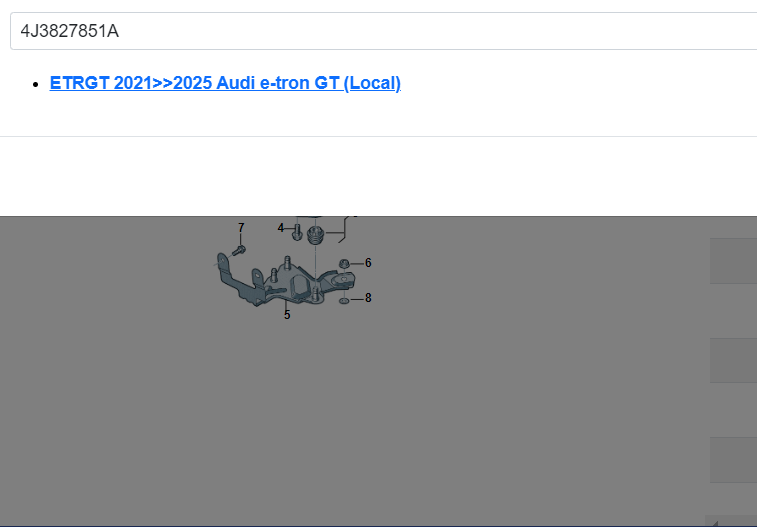 AUDI E-TRON GT EL. HECKKLAPPE GASDRUCKFEDER ANTRIEBSEINHEIT 4J3827851A ORIG.NEU! - Obrázek 5