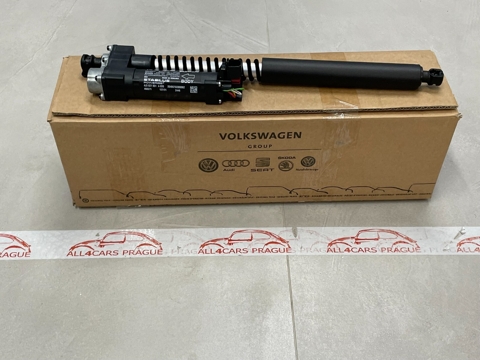 AUDI E-TRON GT EL. HECKKLAPPE GASDRUCKFEDER ANTRIEBSEINHEIT 4J3827851A ORIG.NEU! - Obrázek 7