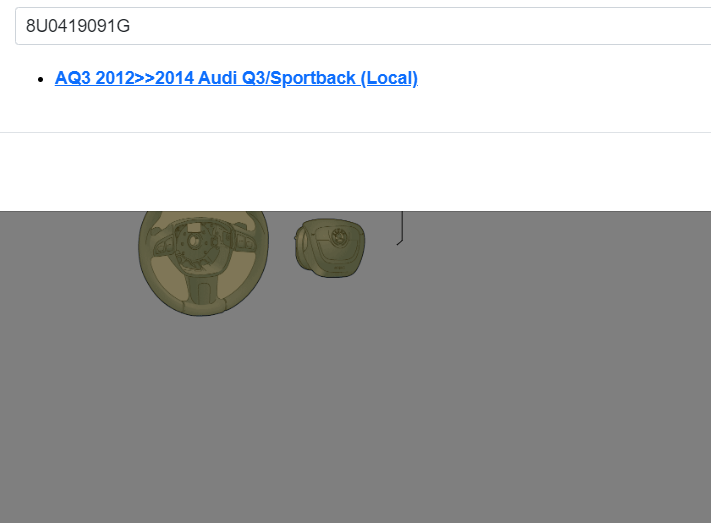 AUDI Q3 MULTIFUNKTIONS SPORT LENKRAD LEDER 8U0419091G ORIG.Fast Neu d v Test Car - Obrázek 4