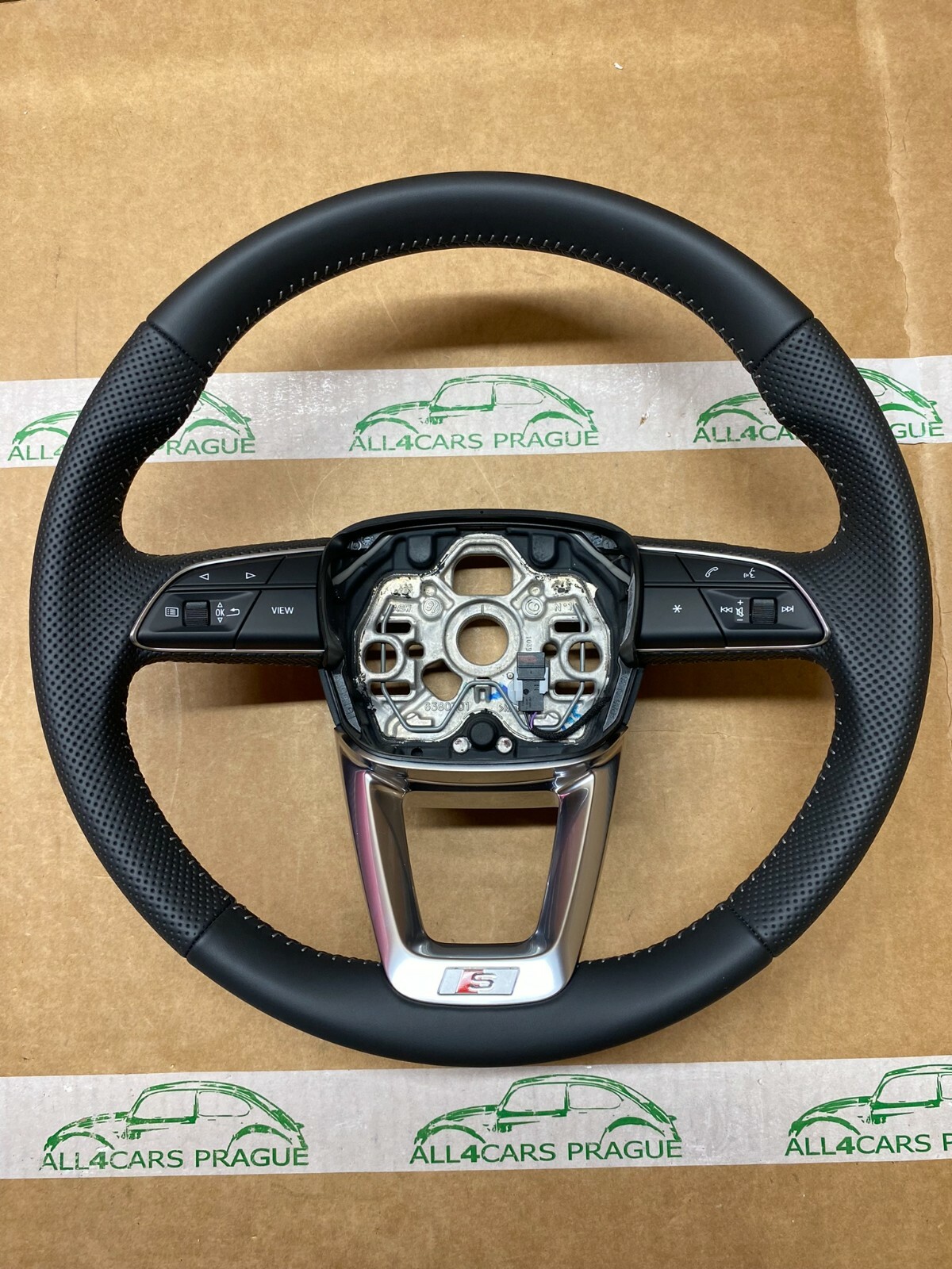 AUDI Q3 MULTIFUNKTIONSLENKRAD LEDER SCHWARZ/FELSGRAU 83A419091H ORIGINAL NEU!!