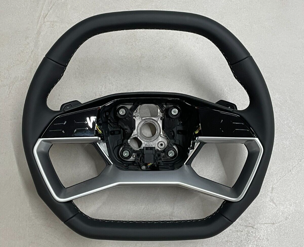 AUDI Q4 Q5 Q6 AUDI LEDER MULTIFUNKTIONAL LENKRAD ABGEFLACHT 8B3419091F NEU ORIG