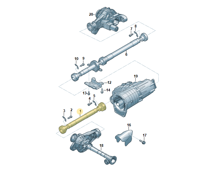 AUDI Q7 4L 4.2 TDI Q GETRIEBE KARDANWELLE KURZ 7L8521101 = 7L8521101A TEST CAR - Obrázek 5