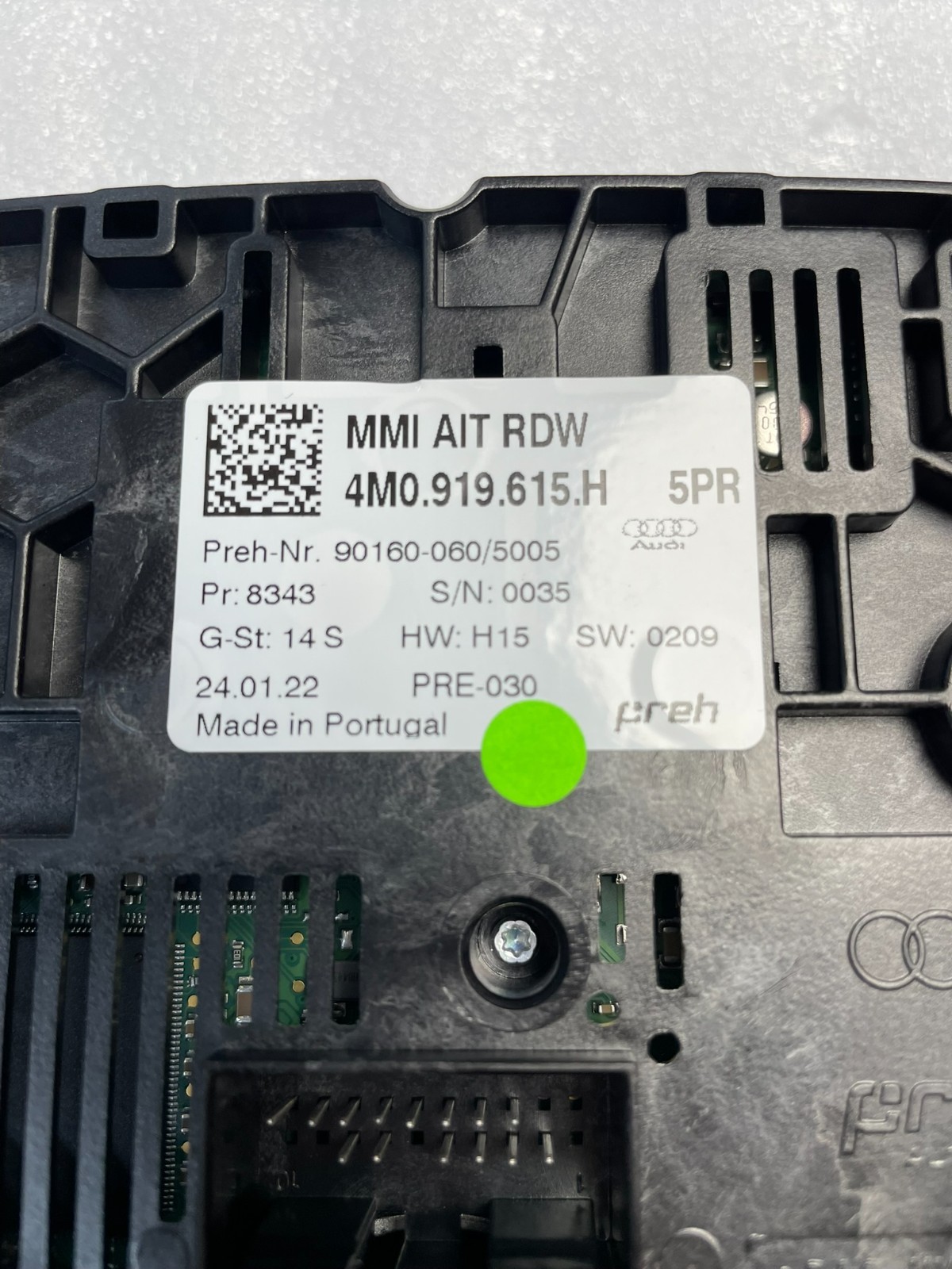AUDI Q7 4M 2015-2019 BEDIENTEIL TOUCHPAD MMI MULTIMEDIASYSTEM 4M0919615H OrigNEU - Obrázek 3
