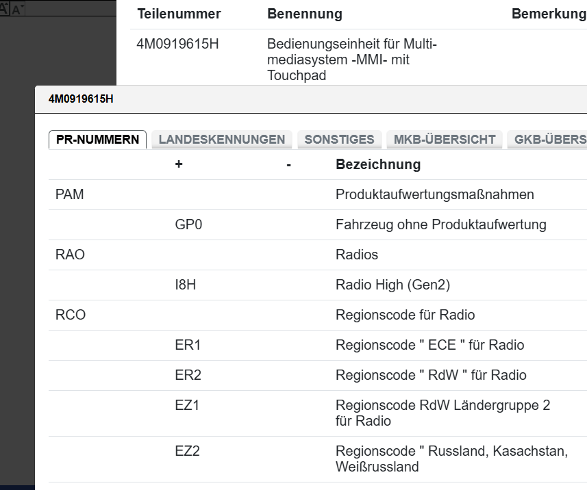 AUDI Q7 4M 2015-2019 BEDIENTEIL TOUCHPAD MMI MULTIMEDIASYSTEM 4M0919615H OrigNEU - Obrázek 5