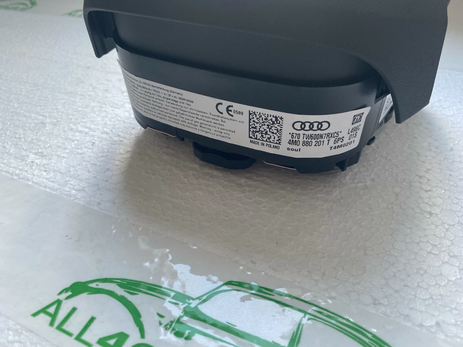 AUDI Q7 4M LENKRAD A.I.R.B.A.G FAHRER 4M0880201T / 4M0 880 201 T ORIGINAL NEU!!! - Obrázek 5