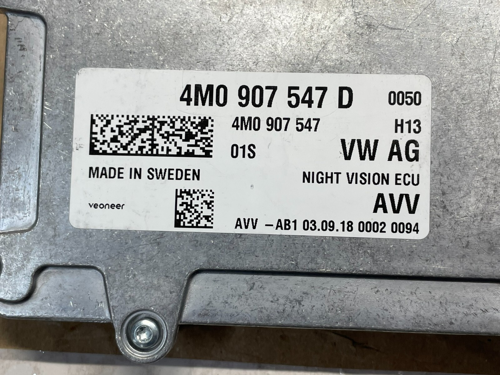 AUDI Q7 4M STEUERGERÄT FÜR NACHTSICHTSYSTEM 4M0907547D NIGHT VISION UNIT - NEW! - Obrázek 8