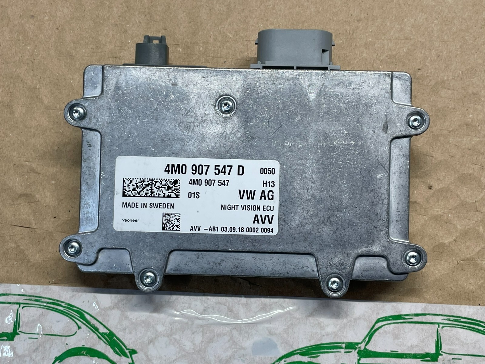 AUDI Q7 4M STEUERGERÄT FÜR NACHTSICHTSYSTEM 4M0907547D NIGHT VISION UNIT - NEW!