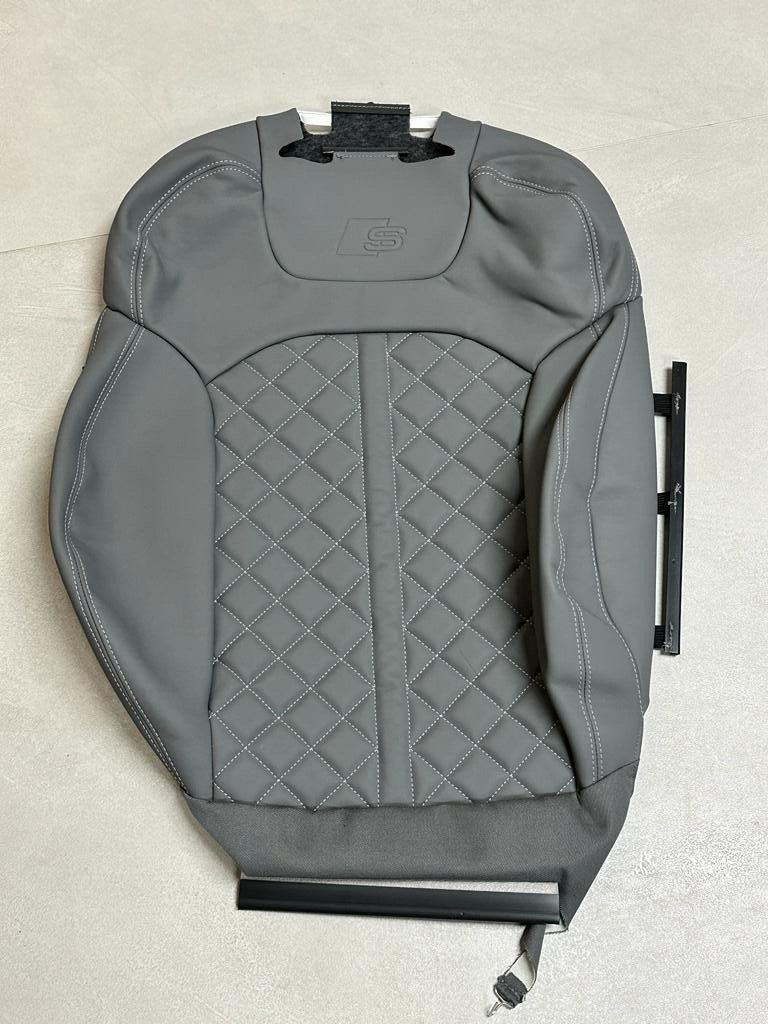 AUDI Q7 SQ7 4M SITZBEZUG SPORTSITZ GRAU LEDER VALCONA PLUS GRAU LEDER ORIG.TEIL