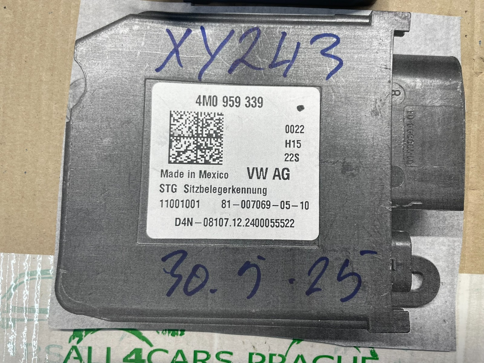 AUDI STEUERGERÄT FÜR SITZ BELEGUNGS ERKENNUNG 4M0959339 ORIG.NEU!!! - Obrázek 19