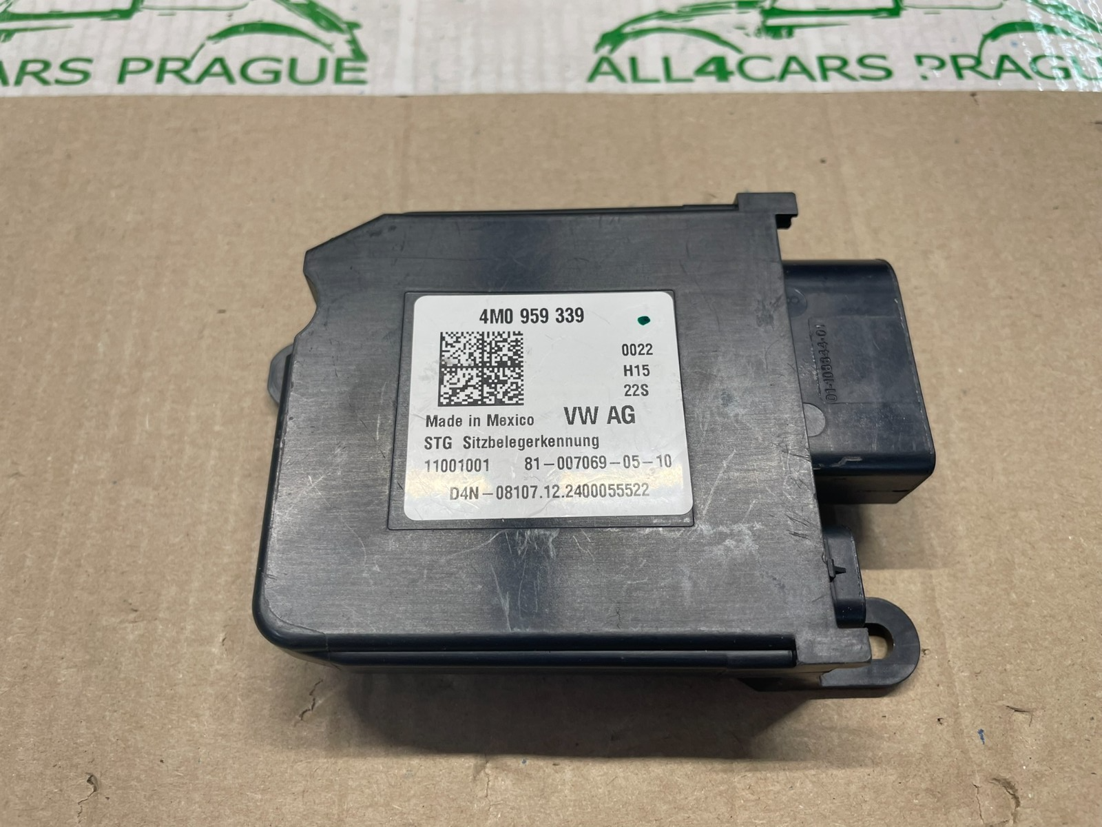 AUDI STEUERGERÄT FÜR SITZ BELEGUNGS ERKENNUNG 4M0959339 ORIG.NEU!!!