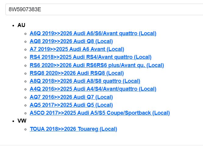 AUDI VOLKWAGEN STEUERGERÄT FÜR ANHÄNGERERKENNUNG 8W5907383E ORIG. NEU - Obrázek 5