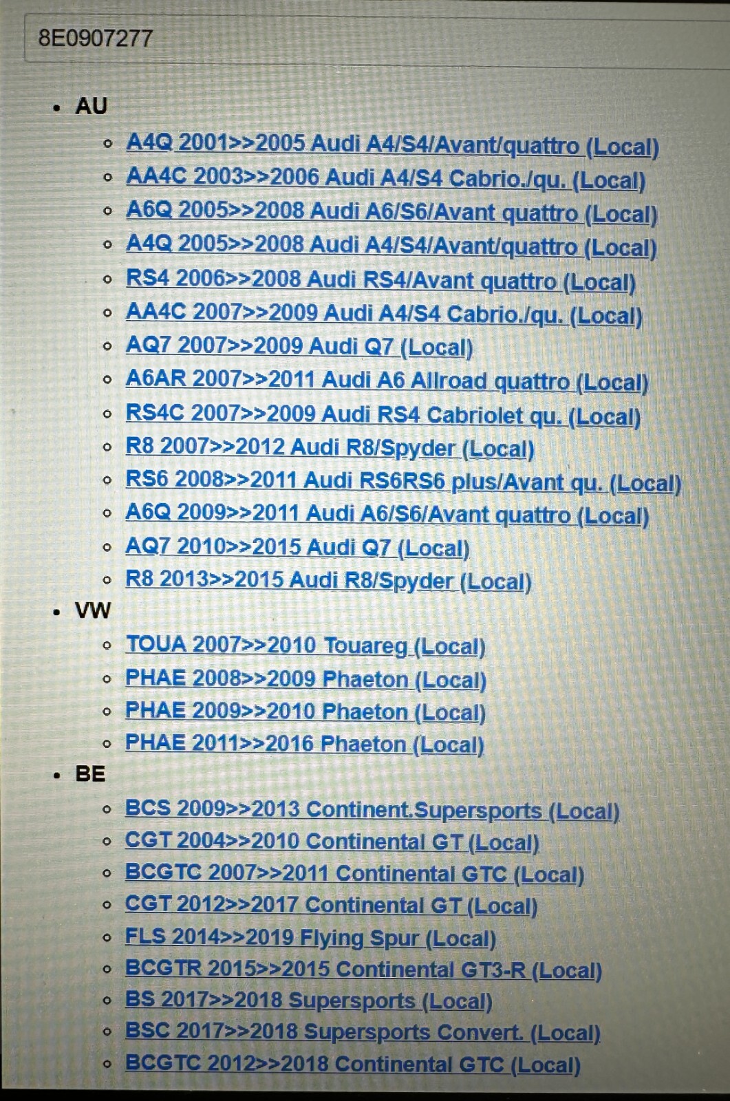 AUDI VW BENTLEY ANTENNE REIFENDRUCKKONTROLLE 8E0907277 Fast Neu dem vom Test Car - Obrázek 5