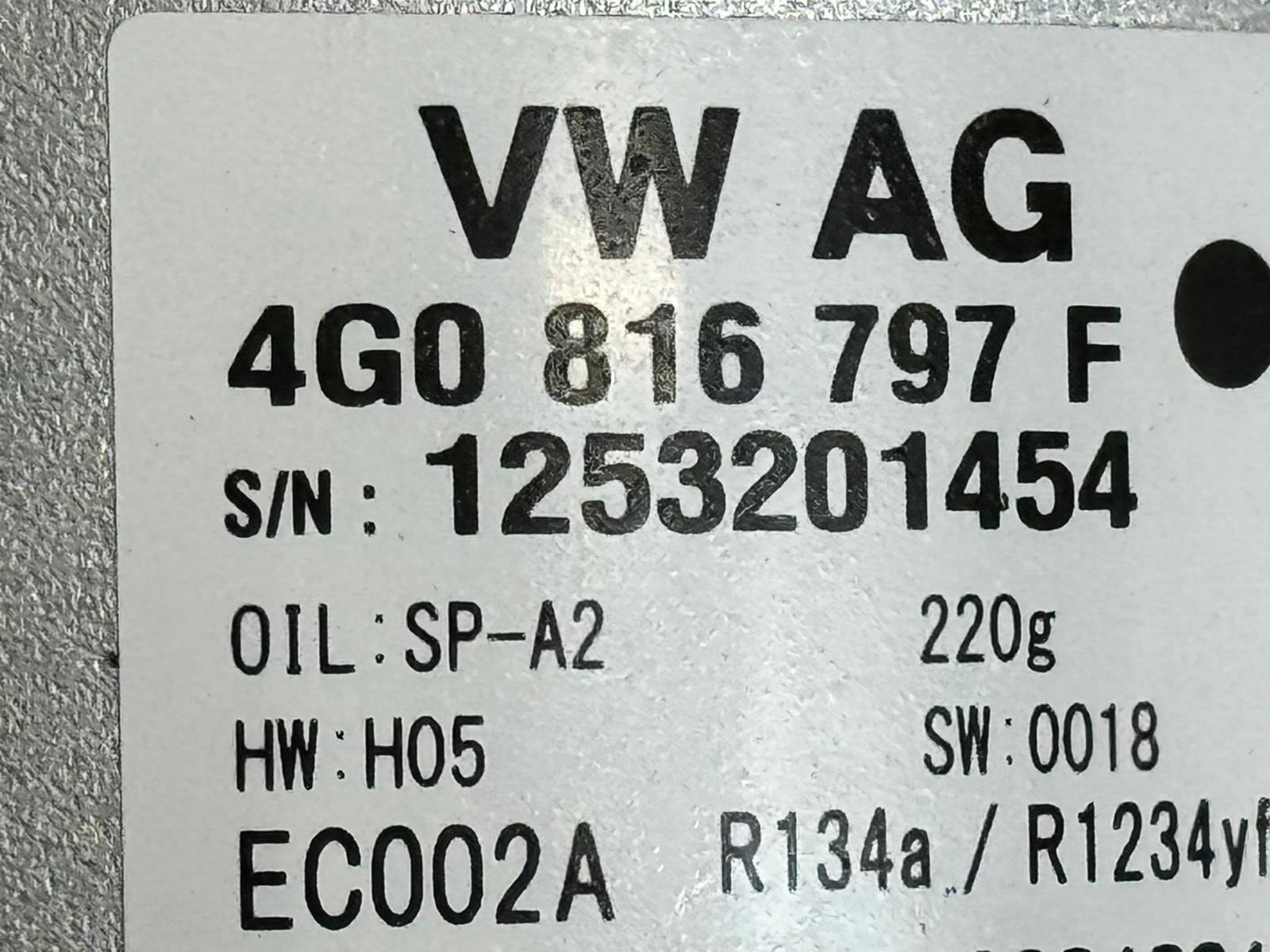 AUDI VW BENTLEY KLIMAKOMPRESSOR ELEKTRISCHER KLIMAKOMPRESSOR 4G0816797F ORIG.NEU - Obrázek 3