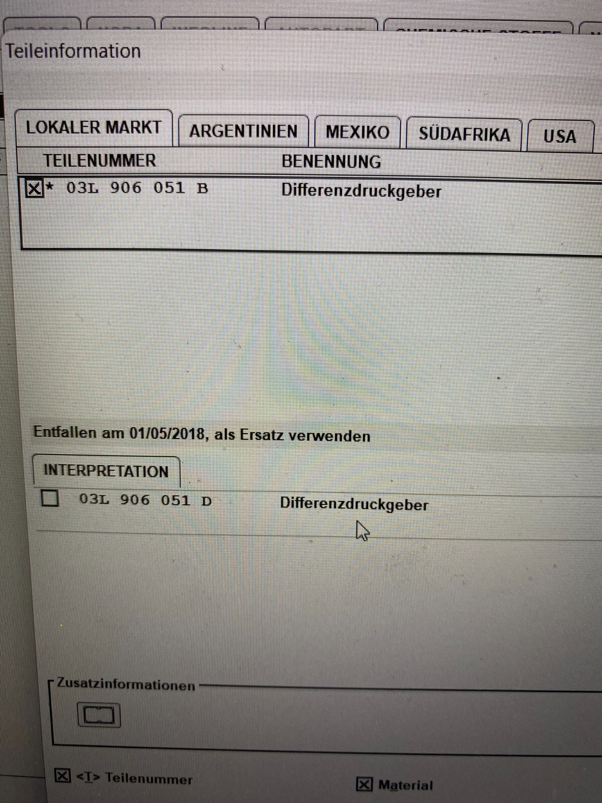 AUDI VW SKODA SEAT ABGASDRUCKSENSOR 03L906051B ORIGINAL NEU!! - Obrázek 13