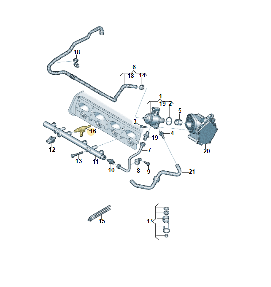 AUDI VW SKODA SEAT EINSPRITZDÜSE EINSPRITZVENTIL 06L906036J ORIG.NEU!!!! - Obrázek 5