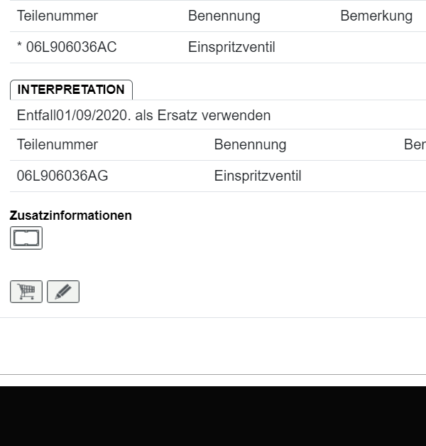 AUDI VW SKODA SEAT EINSPRITZDÜSE EINSPRITZVENTIL 06L906036J ORIG.NEU!!!! - Obrázek 9