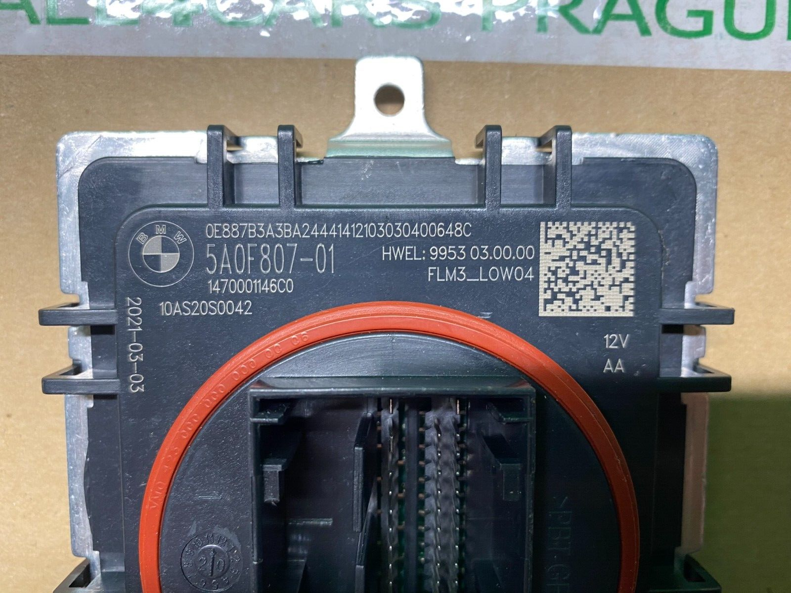 BMW STEUERGERÄT SCHEINWERFER HEADLIGHT CONTROL UNIT 5A0F807-01 NEW ORIG. PARTS - Obrázek 4