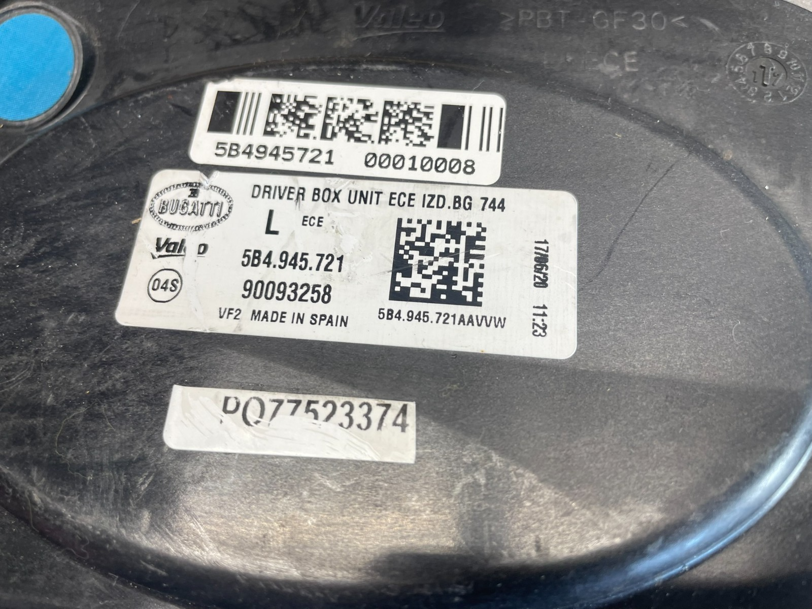 BUGATTI CHIRON SCHEINWERFER STEUERGERÄT 5B4937097 5B4945721 - Obrázek 22