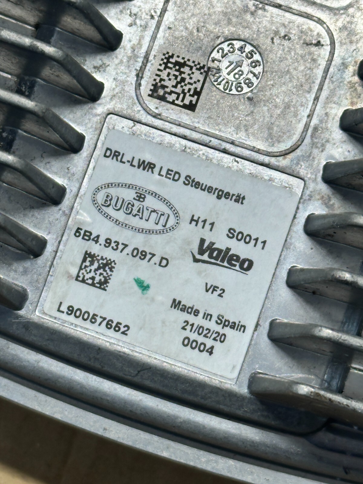 BUGATTI CHIRON SCHEINWERFER STEUERGERÄT 5B4937097D - L90057652 ORIGINAL TEIL - Obrázek 6