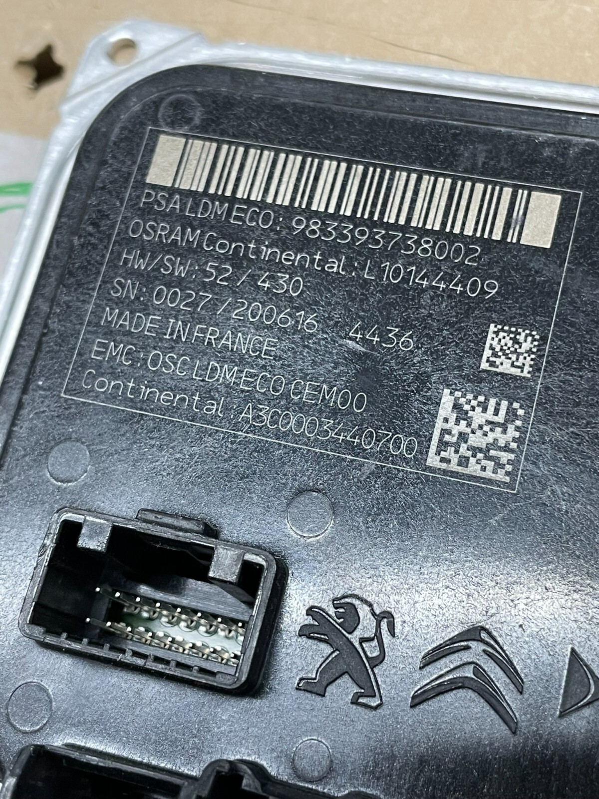 CITROEN DS PEUGOT PSA SCHEINWERFER LED MODUL 983393738002 A3C0003440700 FAST NEU - Obrázek 12