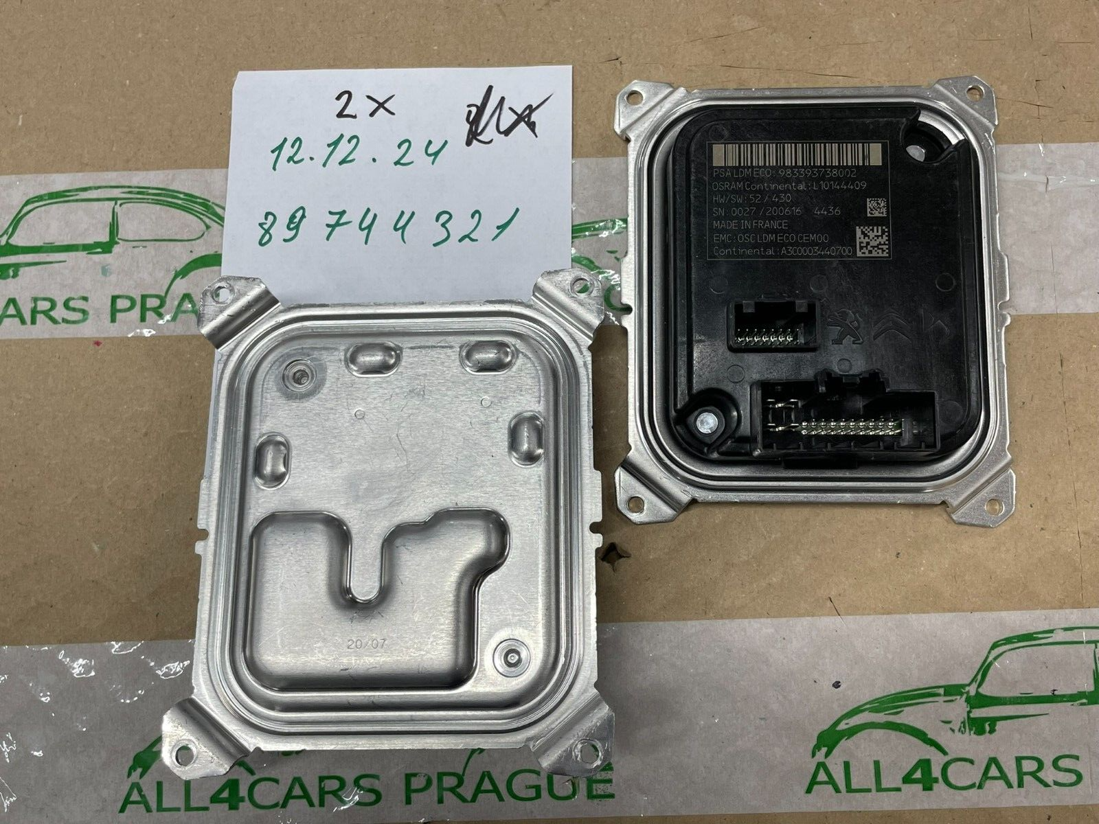 CITROEN DS PEUGOT PSA SCHEINWERFER LED MODUL 983393738002 A3C0003440700 FAST NEU - Obrázek 16