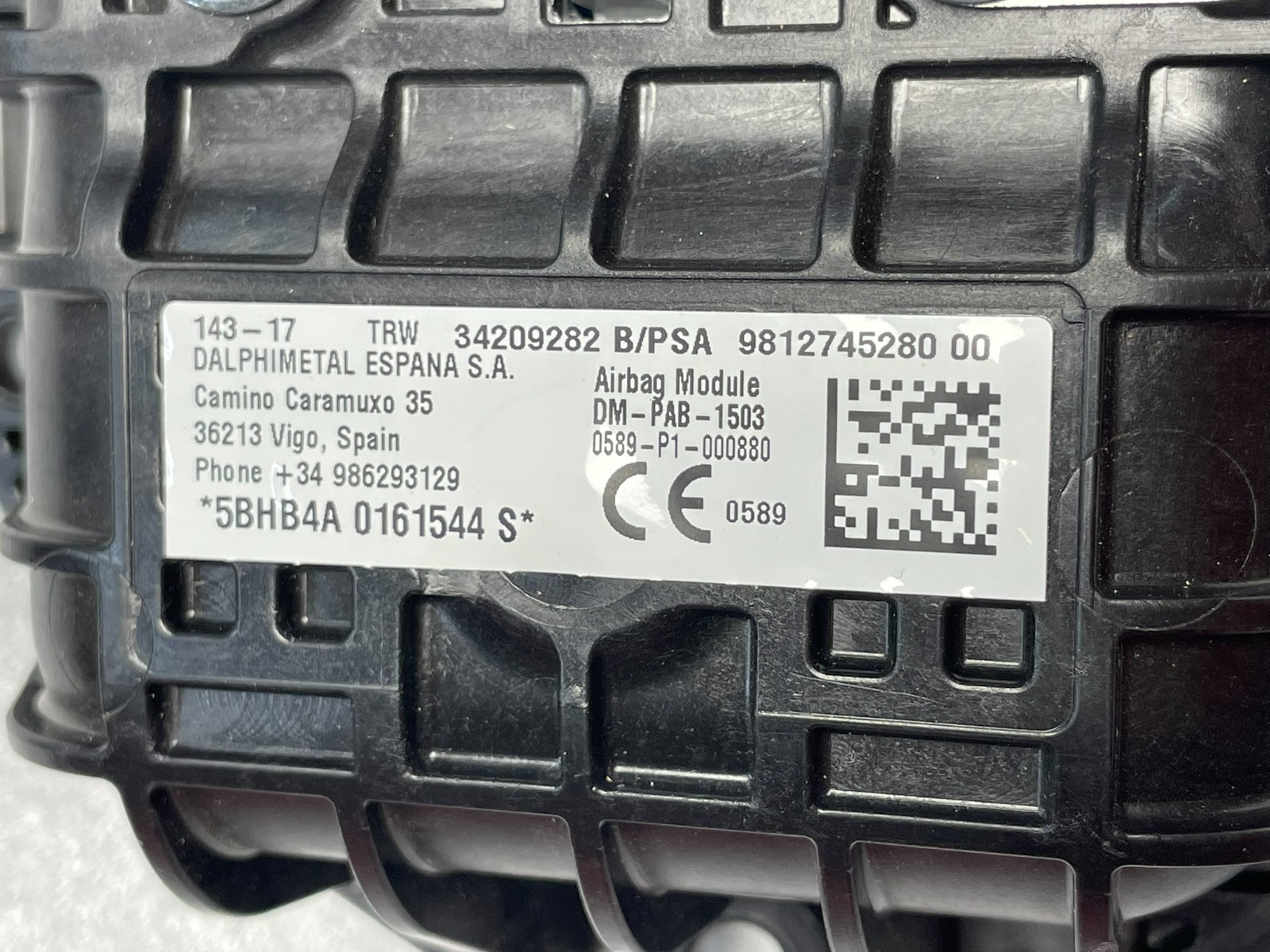 CITROEN PEUGEOT ATURENBRETT SICHERHEITSTASCHE 34209282 , 9812745280 00 ORIG NEU - Obrázek 3