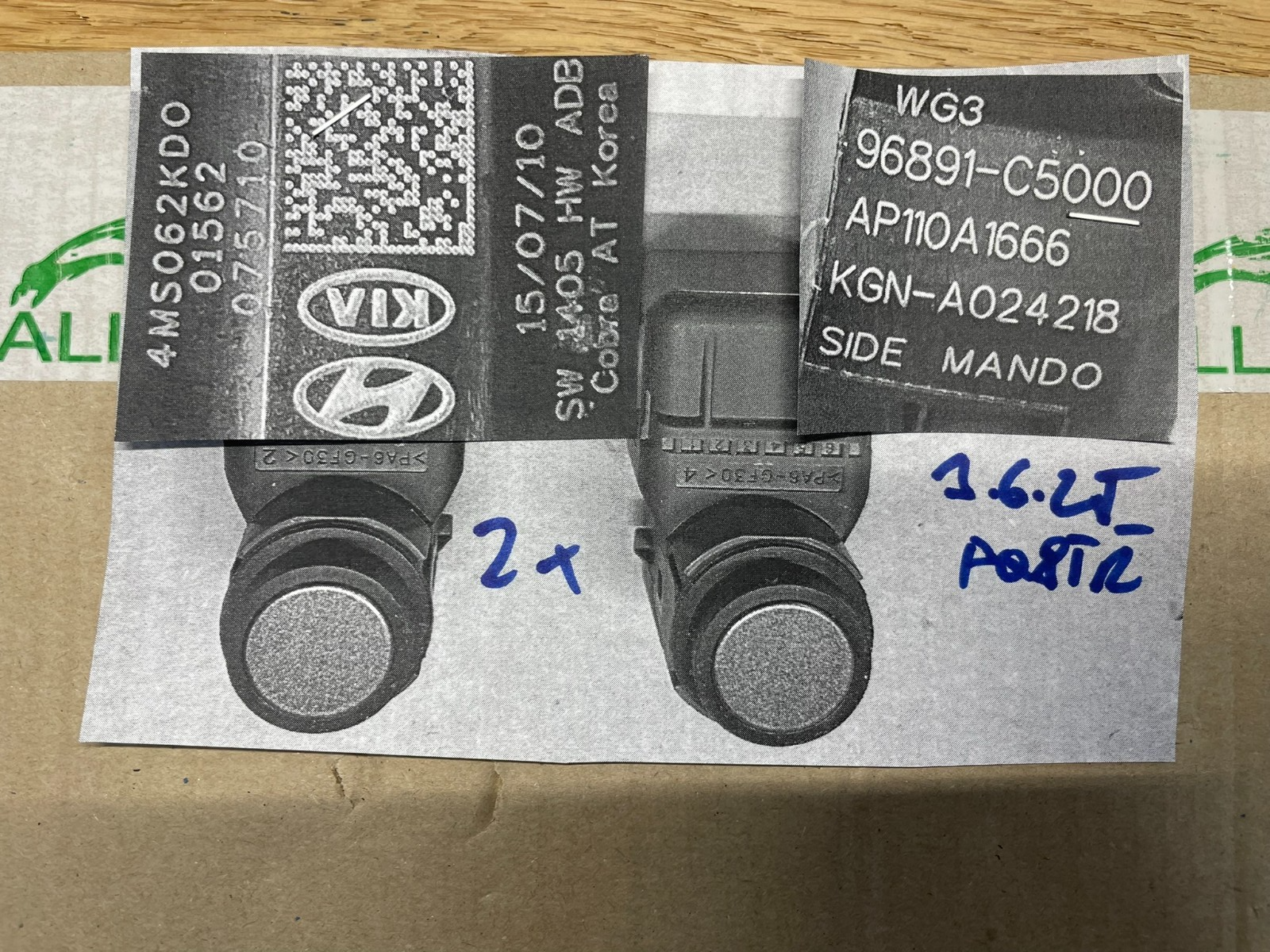 KIA HYUNDAI PARKSENSOR PDC SENZOR 96891C5000 ORIGINAL TEIL NEU !!! - Obrázek 13