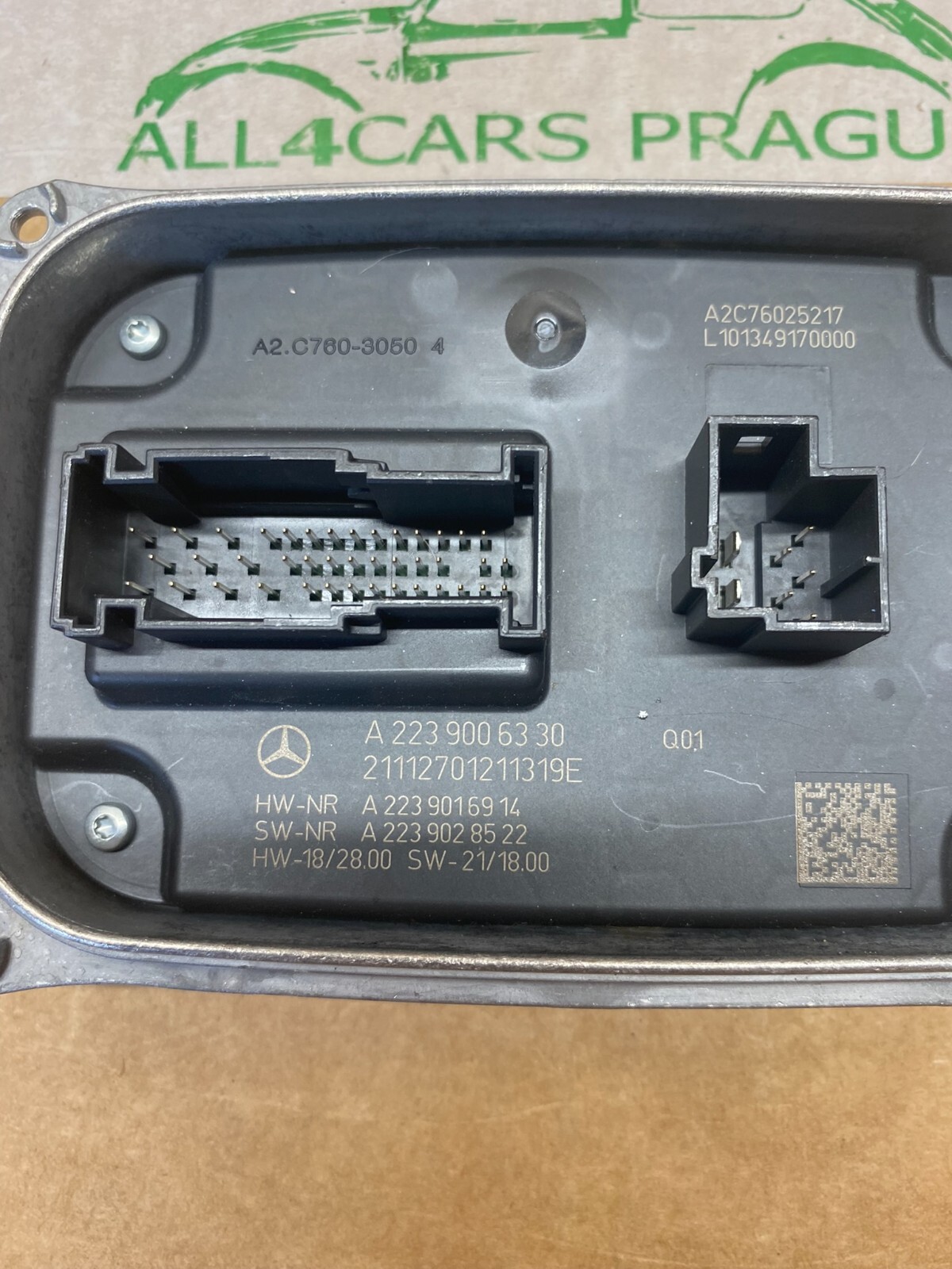 MERCEDES-BENZ SCHEINWERFER-STEUERMODUL A2239006330 ORIG.NEU - Obrázek 4