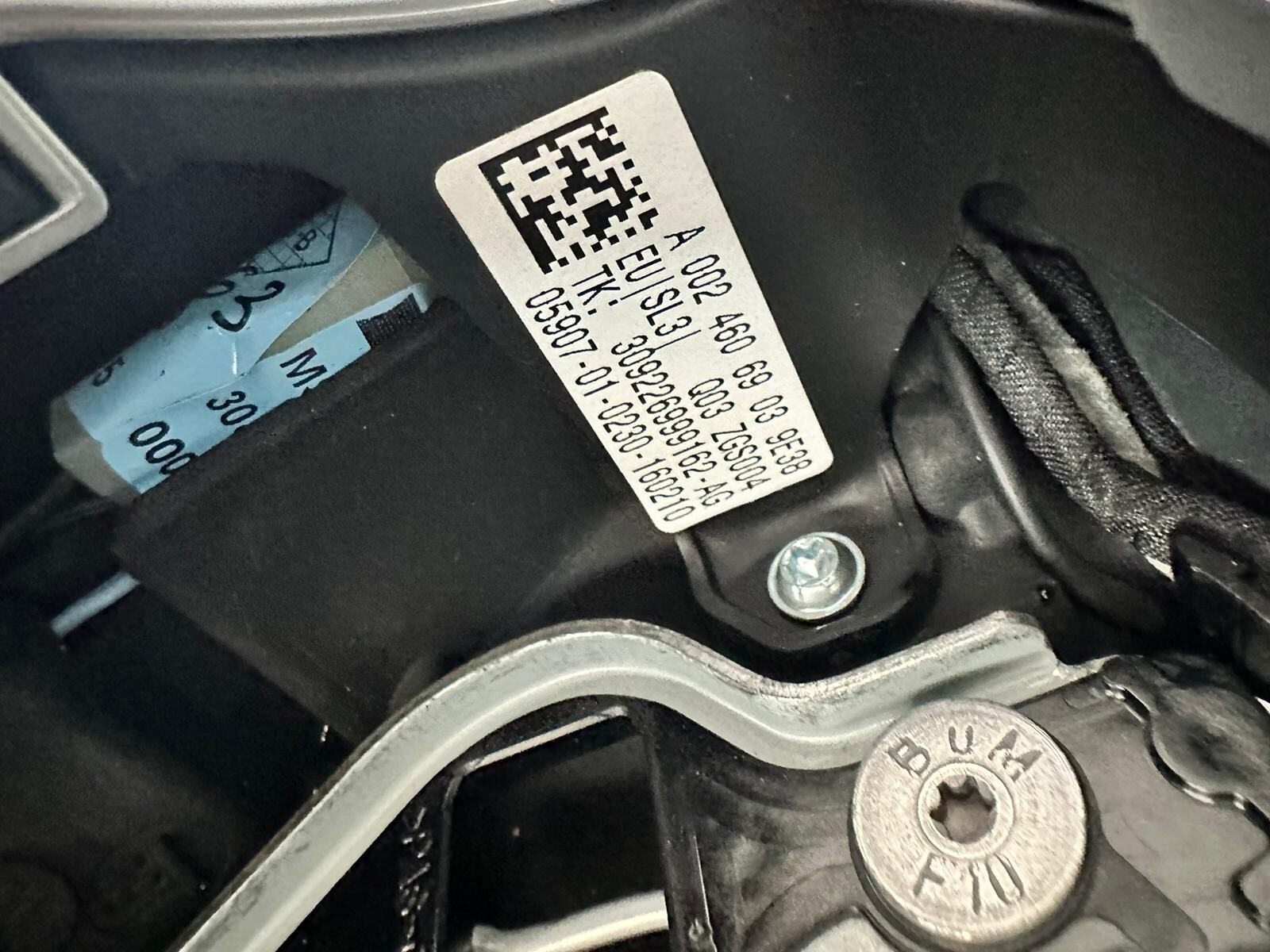 MERCEDES W 205 C 253 GLC SPORT LEDER LENKRAD MIT PADELS A0024606903 FAST NEU ... - Obrázek 3