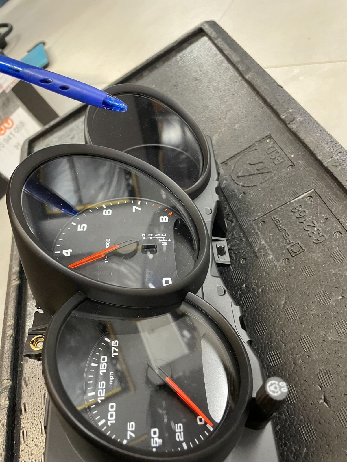 PORSCHE 982 718 CAYMAN SPEEDOMETER TACHOMETER MPH 982920930AP A05 NEW 0 KM !!!! - Obrázek 17