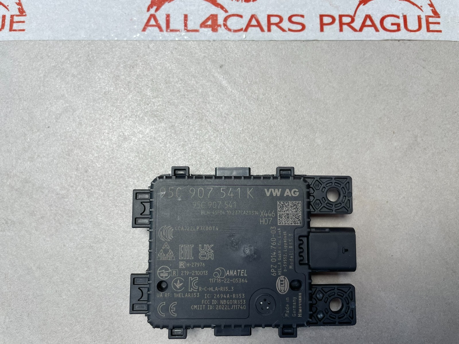 PORSCHE ACC RADAR SENZOR STEUERGERÄT ABSTANDSREGELUNG 95C907541K ORIGINAL TEIL - Obrázek 4