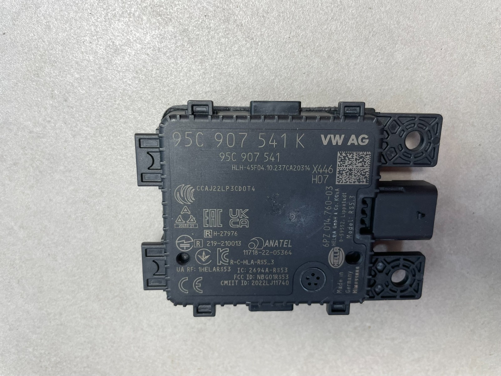 PORSCHE ACC RADAR SENZOR STEUERGERÄT ABSTANDSREGELUNG 95C907541K ORIGINAL TEIL - Obrázek 5