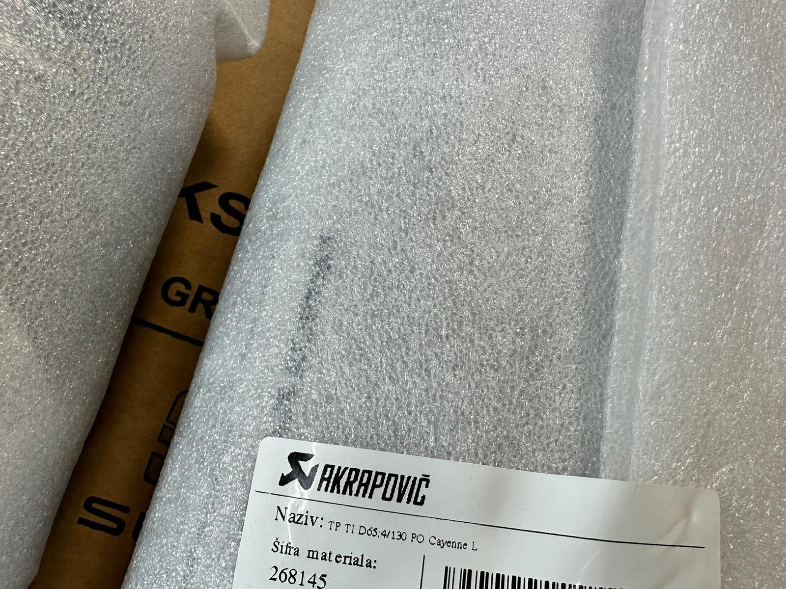 PORSCHE CAYENNE AUSPUFF ENDROHR TITAN AKRAPOVIC 9Y3253823B 9Y3253824B ORIG NEU!! - Obrázek 21