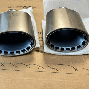 PORSCHE CAYENNE AUSPUFF ENDROHR TITAN AKRAPOVIC 9Y3253823B 9Y3253824B ORIG NEU!!