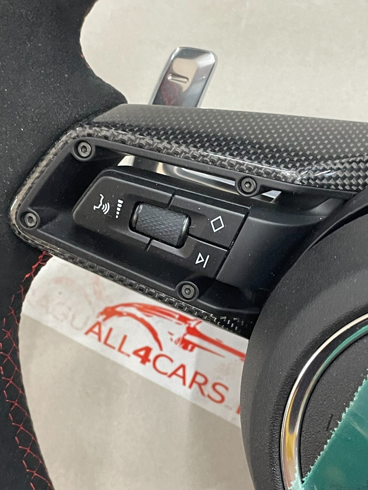 PORSCHE GTS LENKRAD CARBON ALCANTARA LEDER KOMPLET FAST NEU - DEM FROM NEW CAR - Obrázek 13