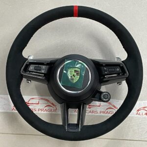 PORSCHE GTS LENKRAD CARBON ALCANTARA LEDER  KOMPLET FAST NEU - DEM FROM NEW CAR