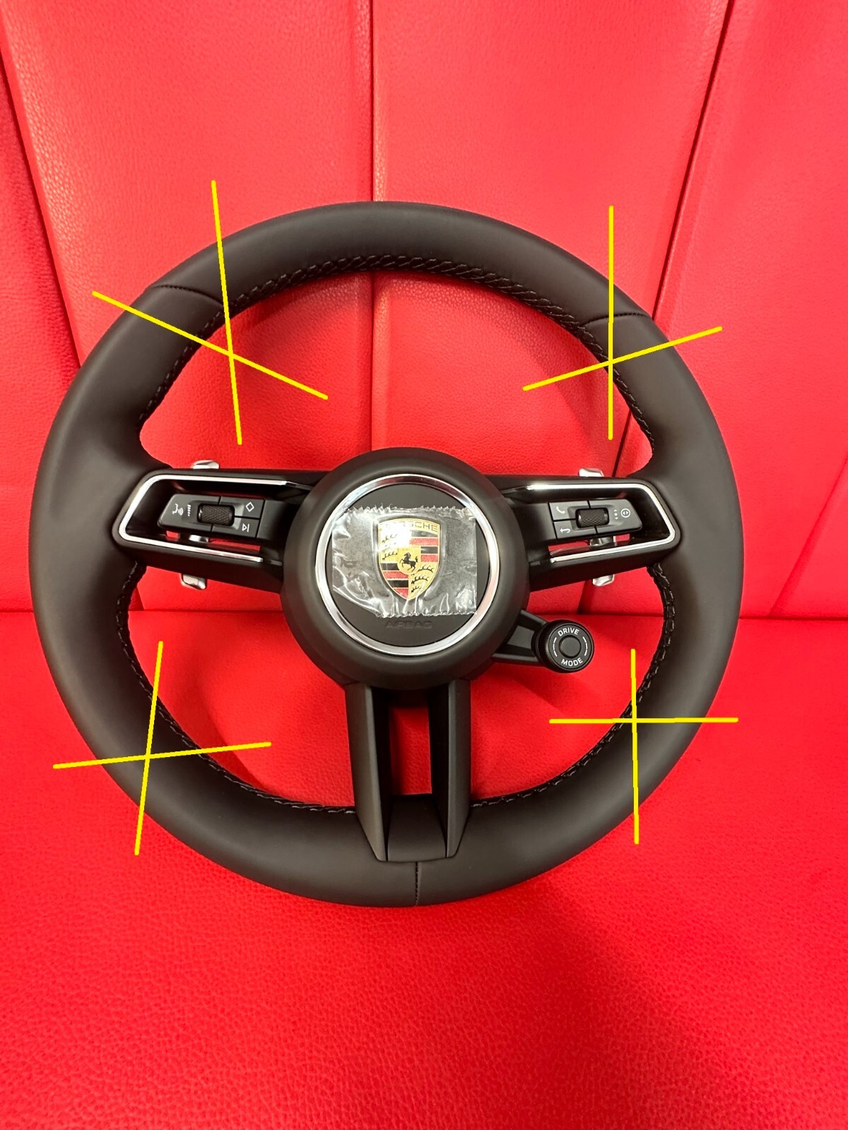 PORSCHE MACAN LENKRAD A.I.R.B.A.G STEERING WHEEL A.I.R.B.A.G LEATHER 95B880201DK