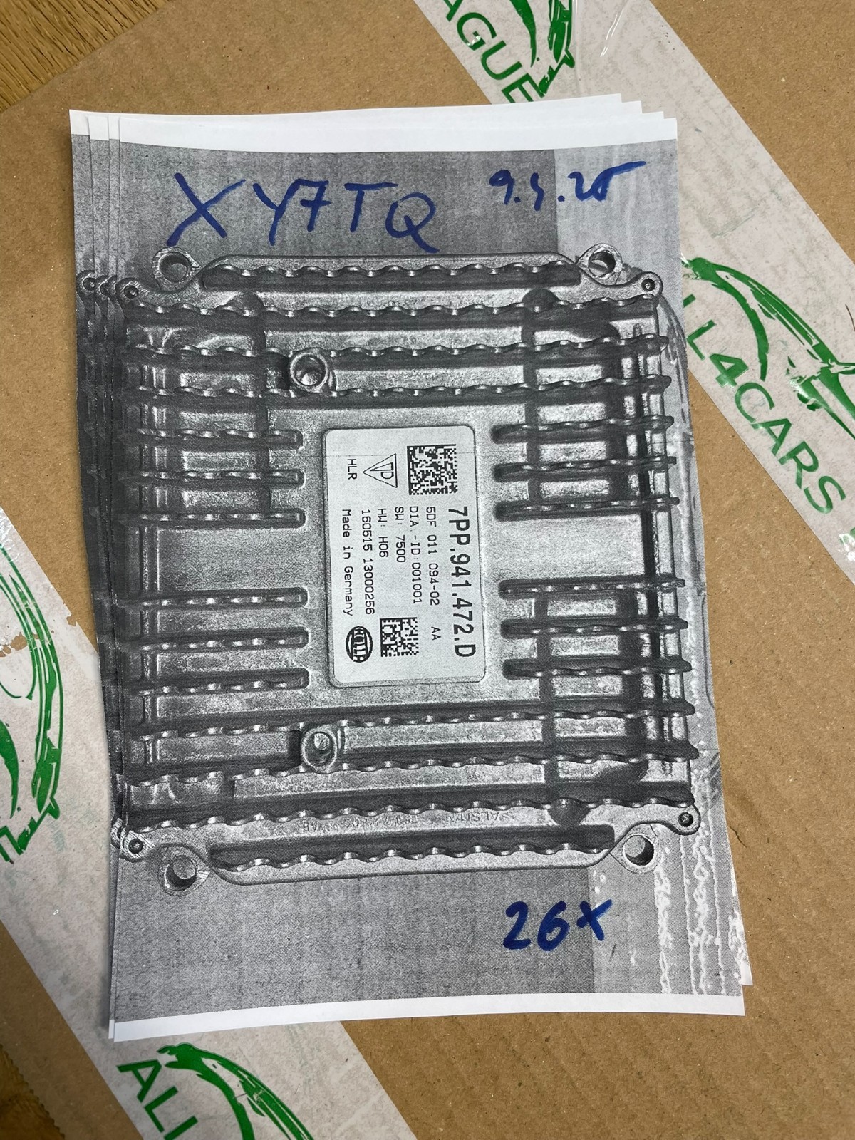 PORSCHE PANAMERA 970 FRONTSCHEINWERFER STEUERGERÄT 7PP941472D ORIG.PORSCHE NEU - Obrázek 12