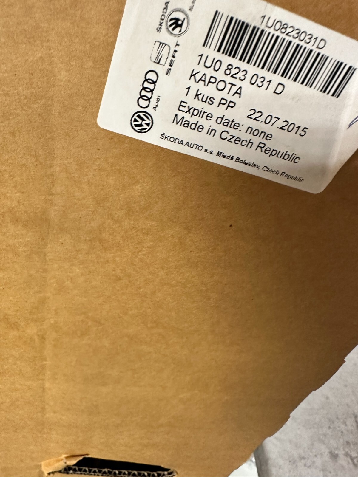 SKODA OCTAVIA I 1996-2011 MOTORHAUBE FRONTKLAPPE 1U0823031D ORIG. NEU SKODA TEIL - Obrázek 10