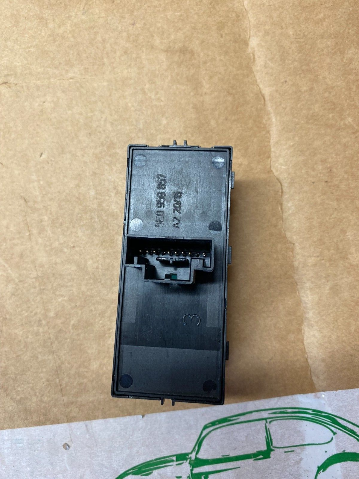 SKODA OCTAVIA III SCHALTER FÜR ELEKTRISCHEN FENSTERHEBER 5E0959857 Fast Neu Test - Obrázek 9