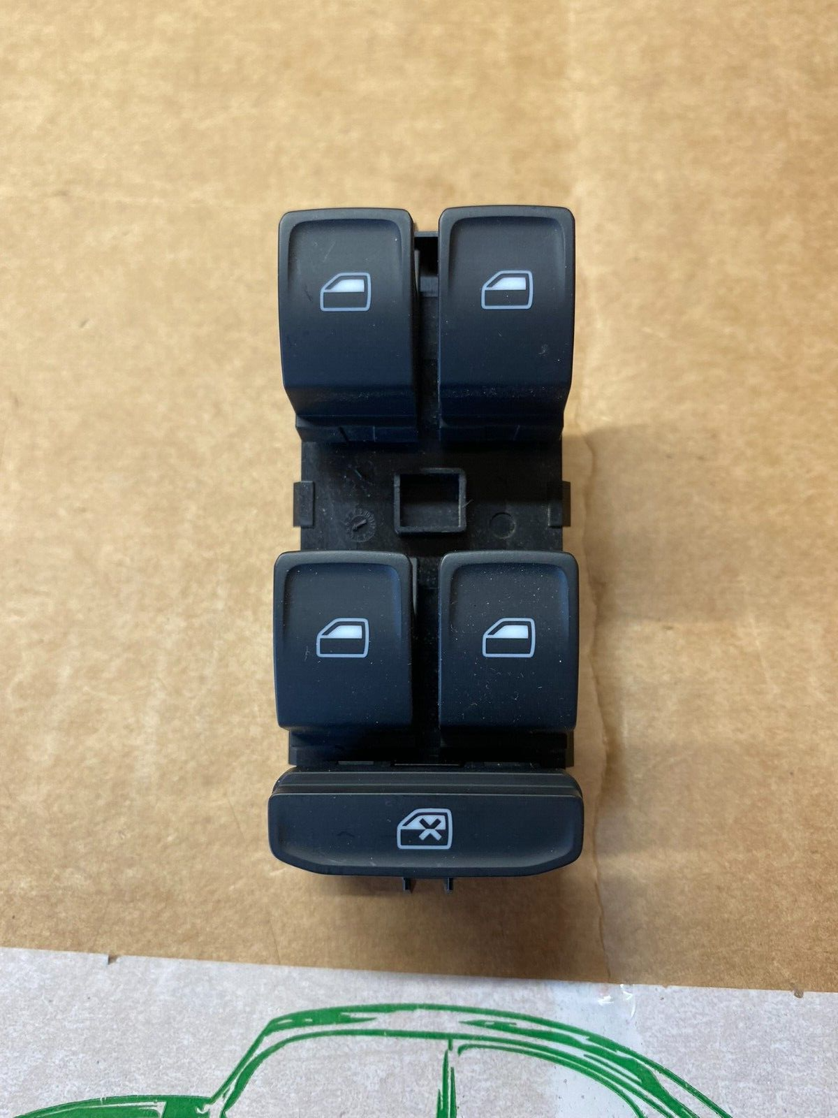 SKODA OCTAVIA III SCHALTER FÜR ELEKTRISCHEN FENSTERHEBER 5E0959857 Fast Neu Test
