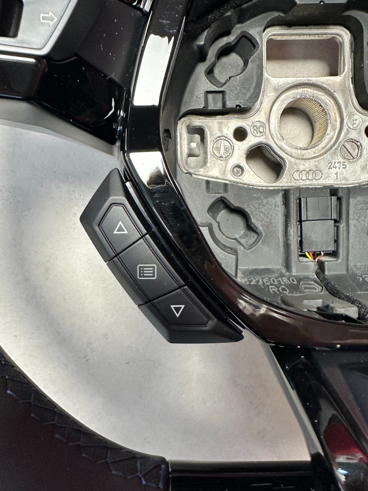 STEERING WHEEL LAMBORGHINI HURACAN 4T SPORT LEDER LENKRAD BLAU STREIFEN NÄHT org - Obrázek 4