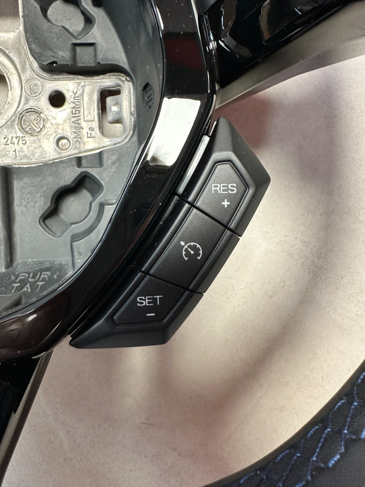 STEERING WHEEL LAMBORGHINI HURACAN 4T SPORT LEDER LENKRAD BLAU STREIFEN NÄHT org - Obrázek 7