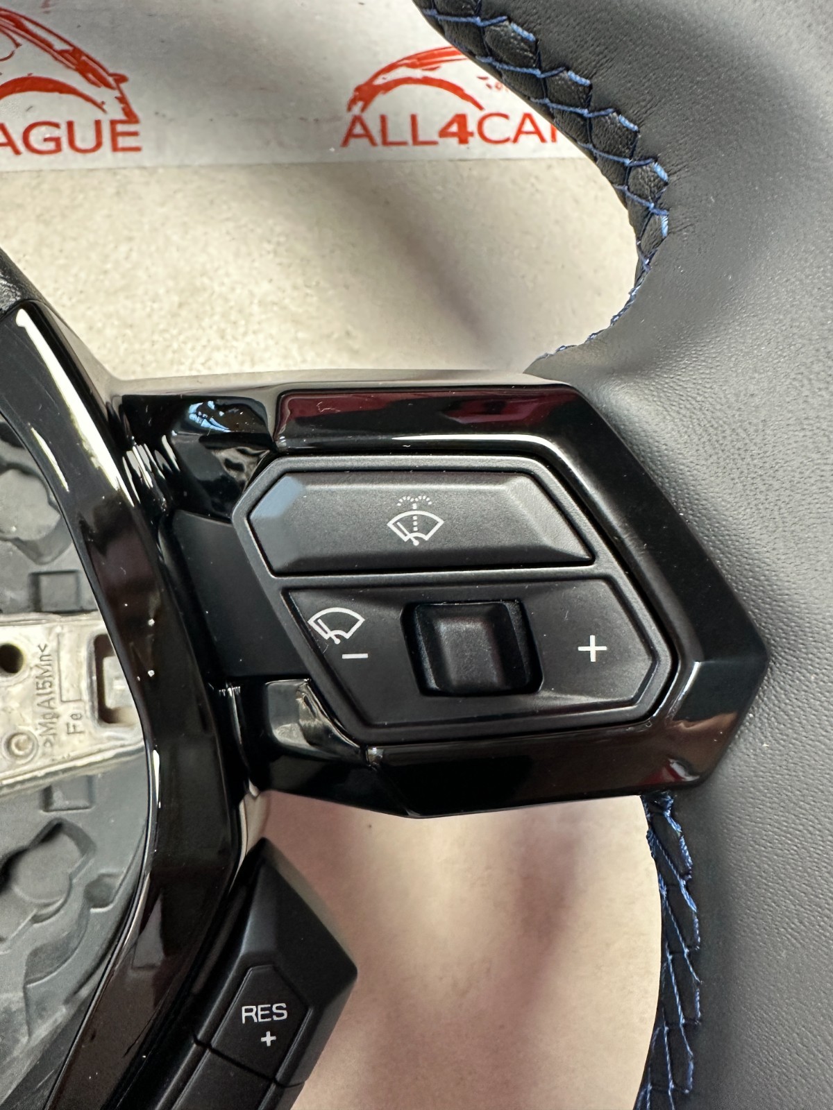 STEERING WHEEL LAMBORGHINI HURACAN 4T SPORT LEDER LENKRAD BLAU STREIFEN NÄHT org - Obrázek 8