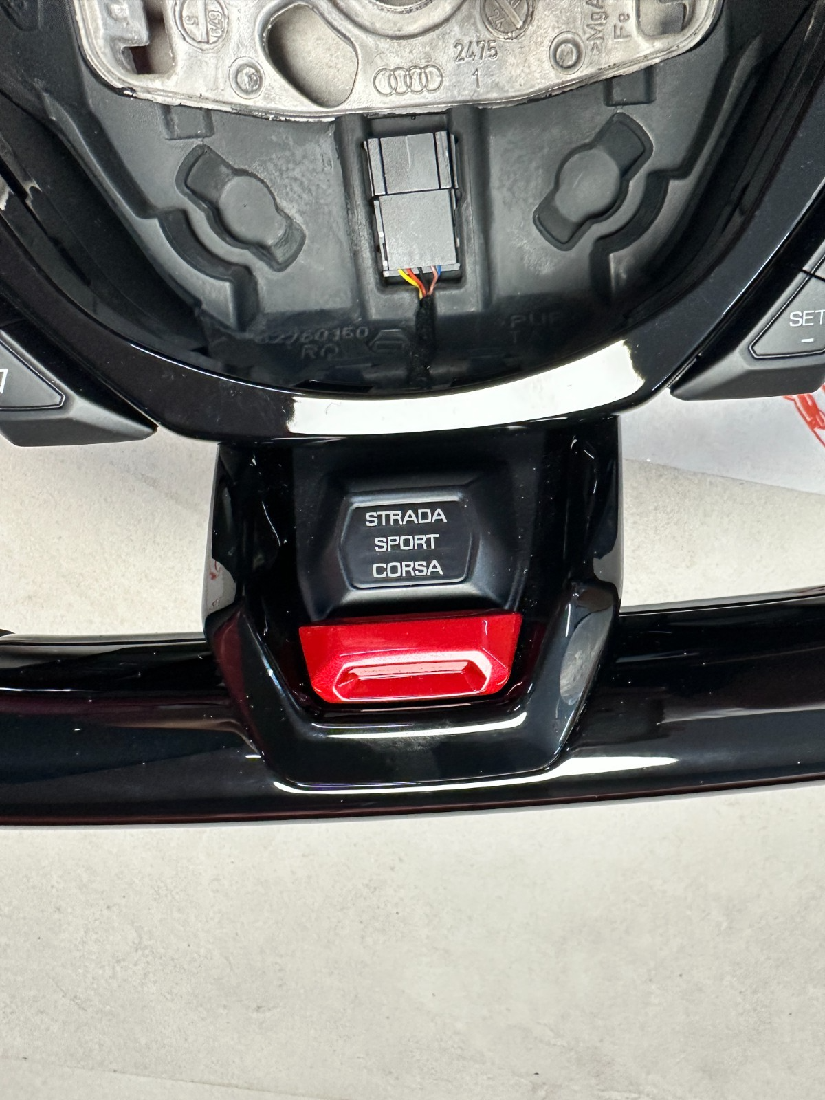 STEERING WHEEL LAMBORGHINI HURACAN 4T SPORT LEDER LENKRAD BLAU STREIFEN NÄHT org - Obrázek 10