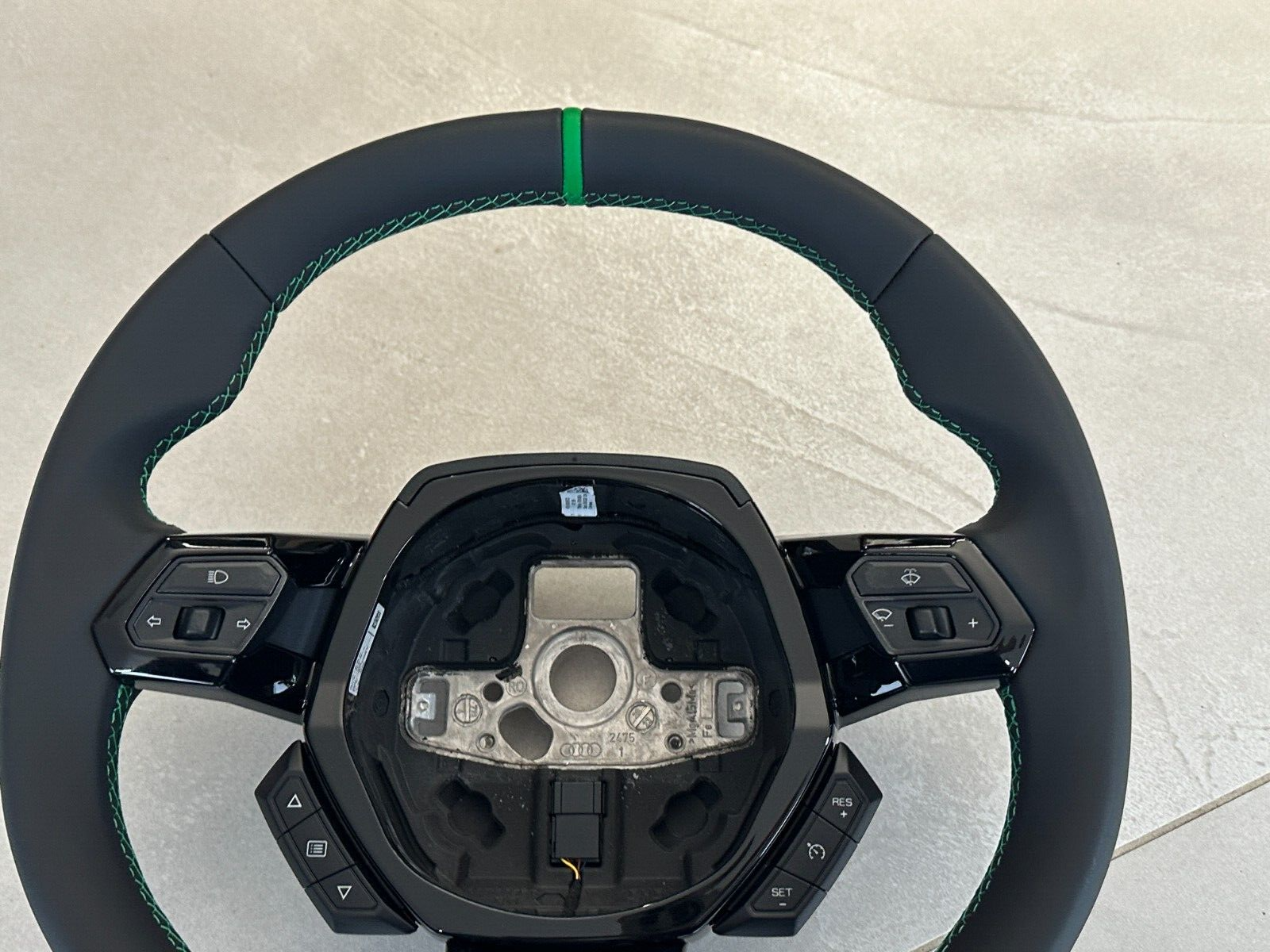 STEERING WHEEL LAMBORGHINI HURACAN GRÜN SPORT LEDER LENKRAD 4T0419091BF ORIG NEW - Obrázek 11